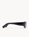 Port Tanger Visited By Our Legacy Raptor Sunglasses in Black Acetate and Black Lenses 4
