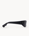 Port Tanger Visited By Our Legacy Raven Sunglasses in Black Acetate and Black Lenses 4