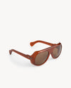 Port Tanger Kuky Sunglasses in Terracotta Acetate and Tobacco Lenses 2