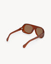 Port Tanger Kuky Sunglasses in Terracotta Acetate and Tobacco Lenses 3
