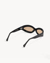 Port Tanger Summa Sunglasses in Black Acetate and Amber Lenses 3