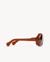 Port Tanger Kuky Sunglasses in Terracotta Acetate and Tobacco Lenses 4