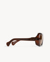 Port Tanger Kuky Sunglasses in Bunna Acetate and Amber Lenses 4