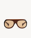 Port Tanger Kuky Sunglasses in Bunna Acetate and Amber Lenses 1
