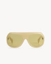 Port Tanger Kuky Sunglasses in Kaolin Acetate and Warm Olive Lenses 1