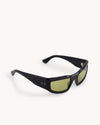 Port Tanger Andalucia Sunglasses in Black Acetate and Warm Olive Lenses 2