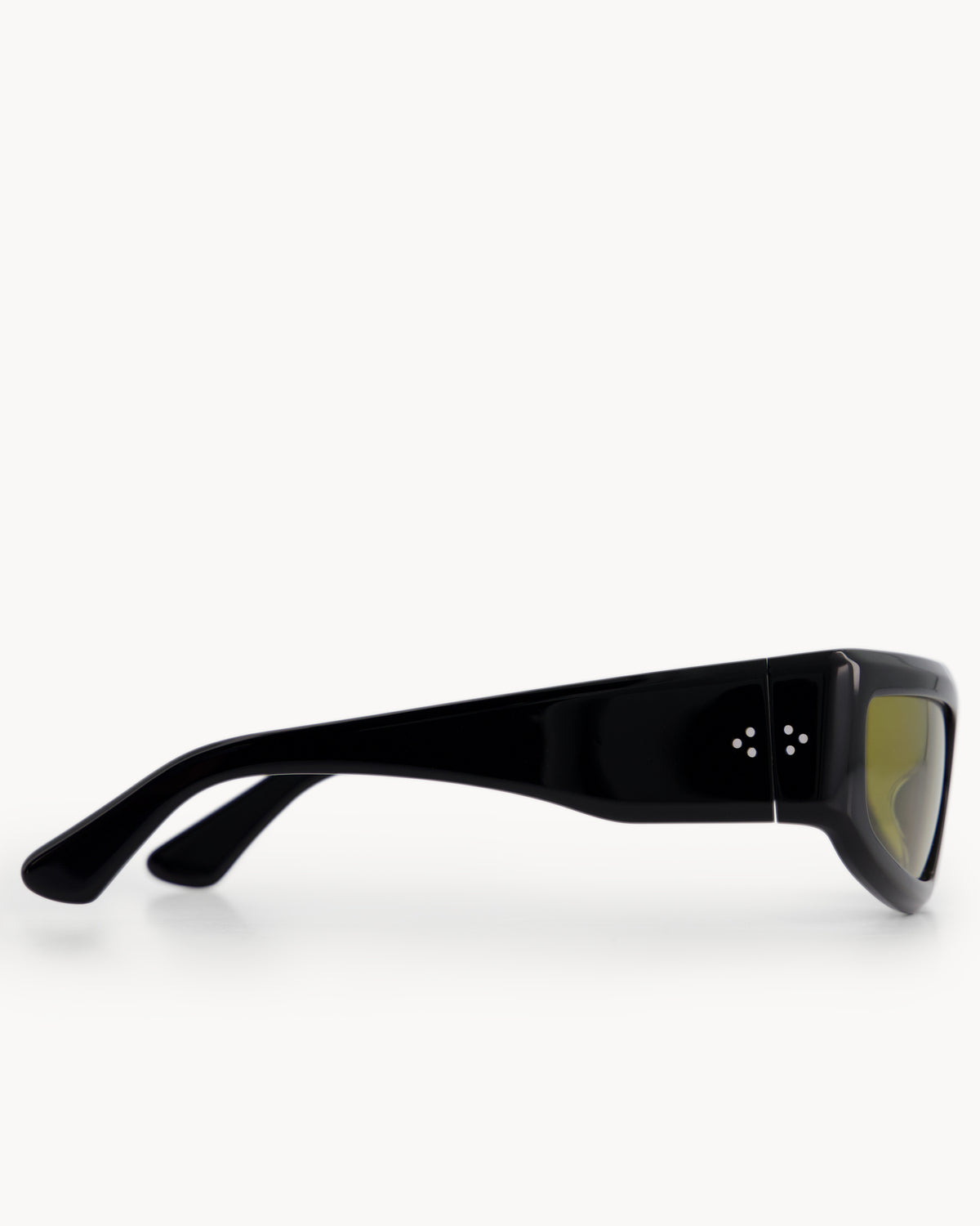 Port Tanger Andalucia Sunglasses in Black Acetate and Warm Olive Lenses 4