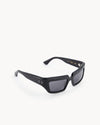 Port Tanger Niyyah Sunglasses in Black Acetate and Black Lenses 2