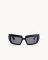 Port Tanger Niyyah Sunglasses in Black Acetate and Black Lenses 1