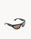 Port Tanger Malick Sunglasses in Black Acetate and Tobacco Lenses 2