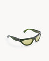 Port Tanger Malick Sunglasses in Cardamom Acetate and Warm Olive Lenses 2