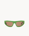Port Tanger Malick Sunglasses in Senegal Green Acetate and Tobacco Lenses 1