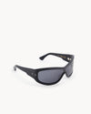 Port Tanger Nunny Sunglasses in Black Acetate and Black Lenses 2