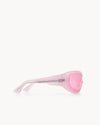 Port Tanger Nunny Sunglasses in Muddy Pink Acetate and Pink Lenses 4