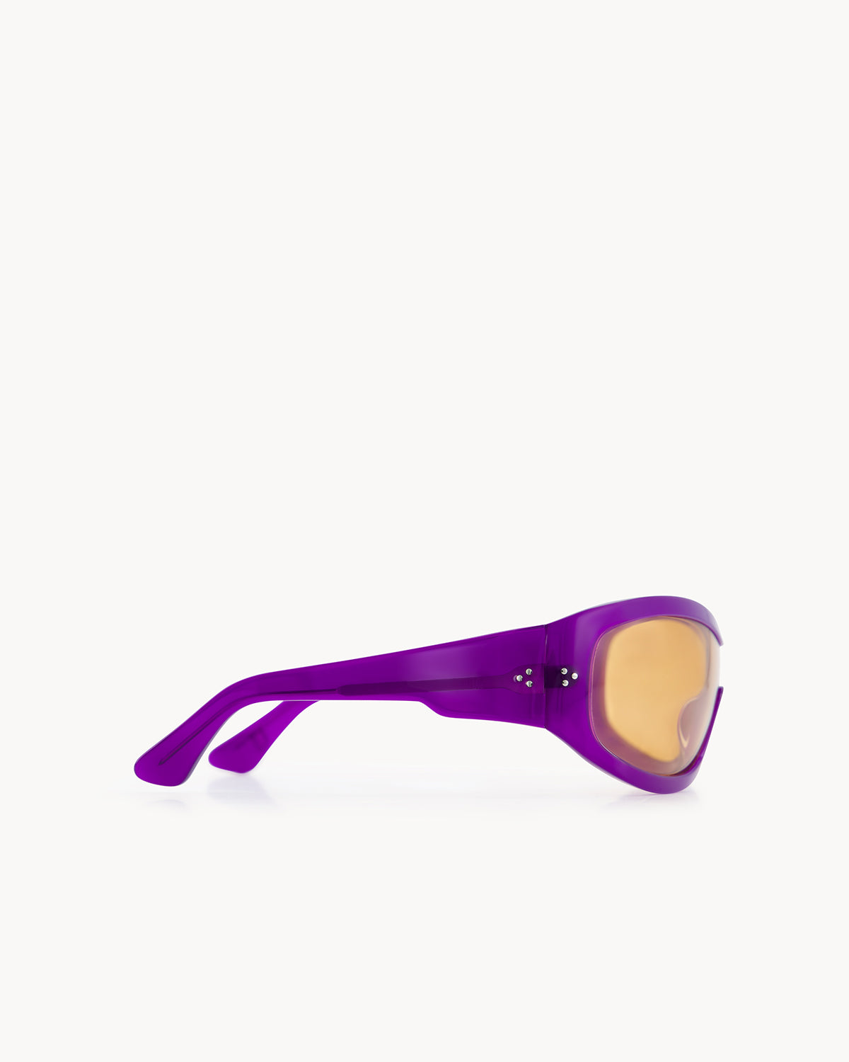 Port Tanger Nunny Sunglasses in Deep Purple Acetate and Amber Lenses 4