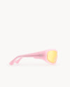 Port Tanger Nunny Sunglasses in Muddy Pink Acetate and Tangerine Lenses 4
