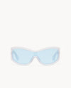 Port Tanger Nunny Sunglasses in Frosty Blue Acetate and Rif Blue Lenses 1