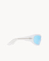 Port Tanger Nunny Sunglasses in Frosty Blue Acetate and Rif Blue Lenses 4