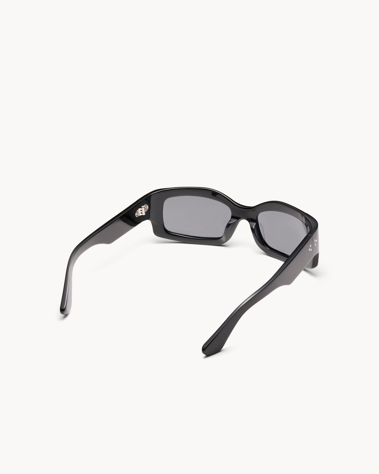 Port Tanger Addis Sunglasses in Black Acetate and Black Lenses 3
