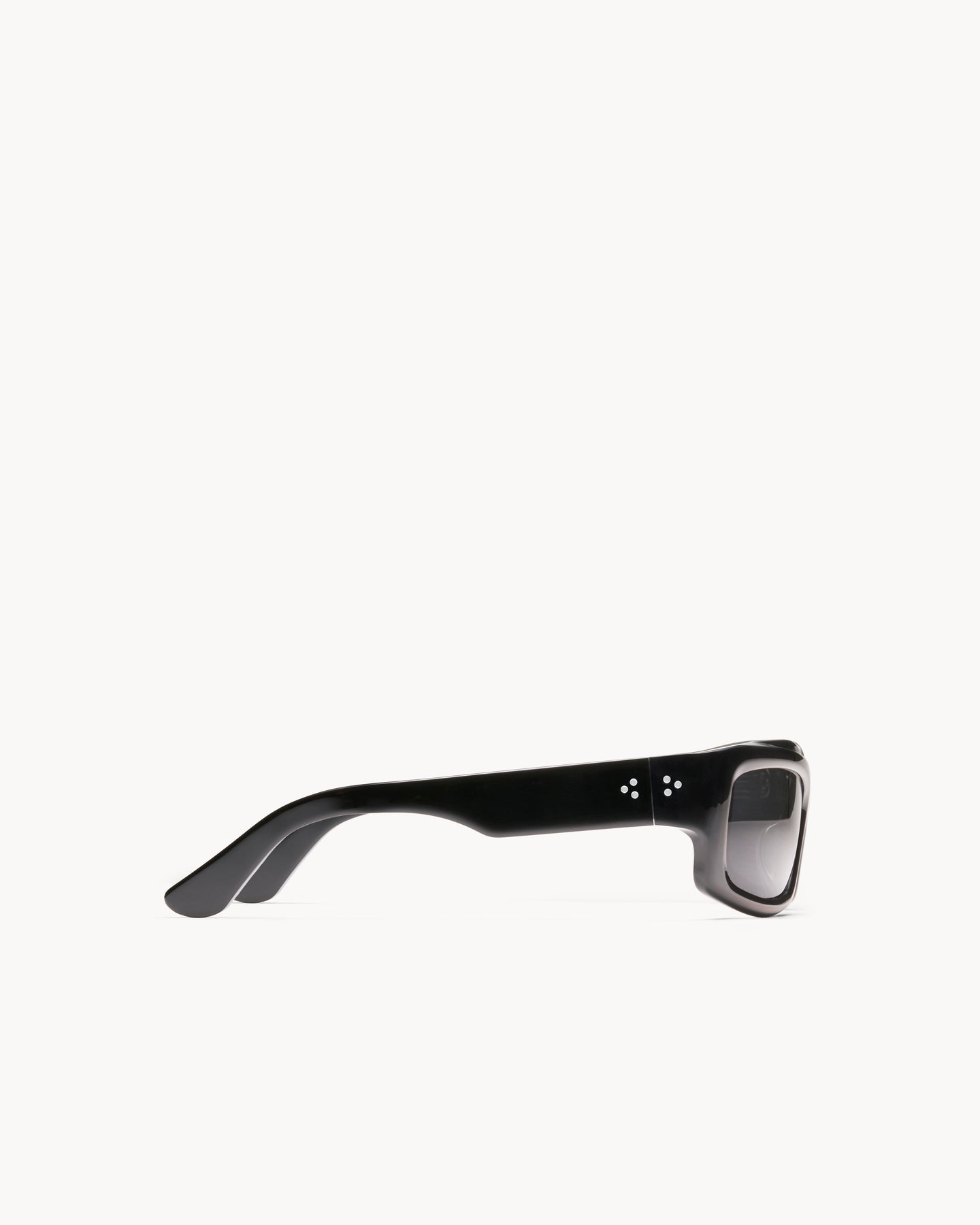 Port Tanger Addis Sunglasses in Black Acetate and Black Lenses 4
