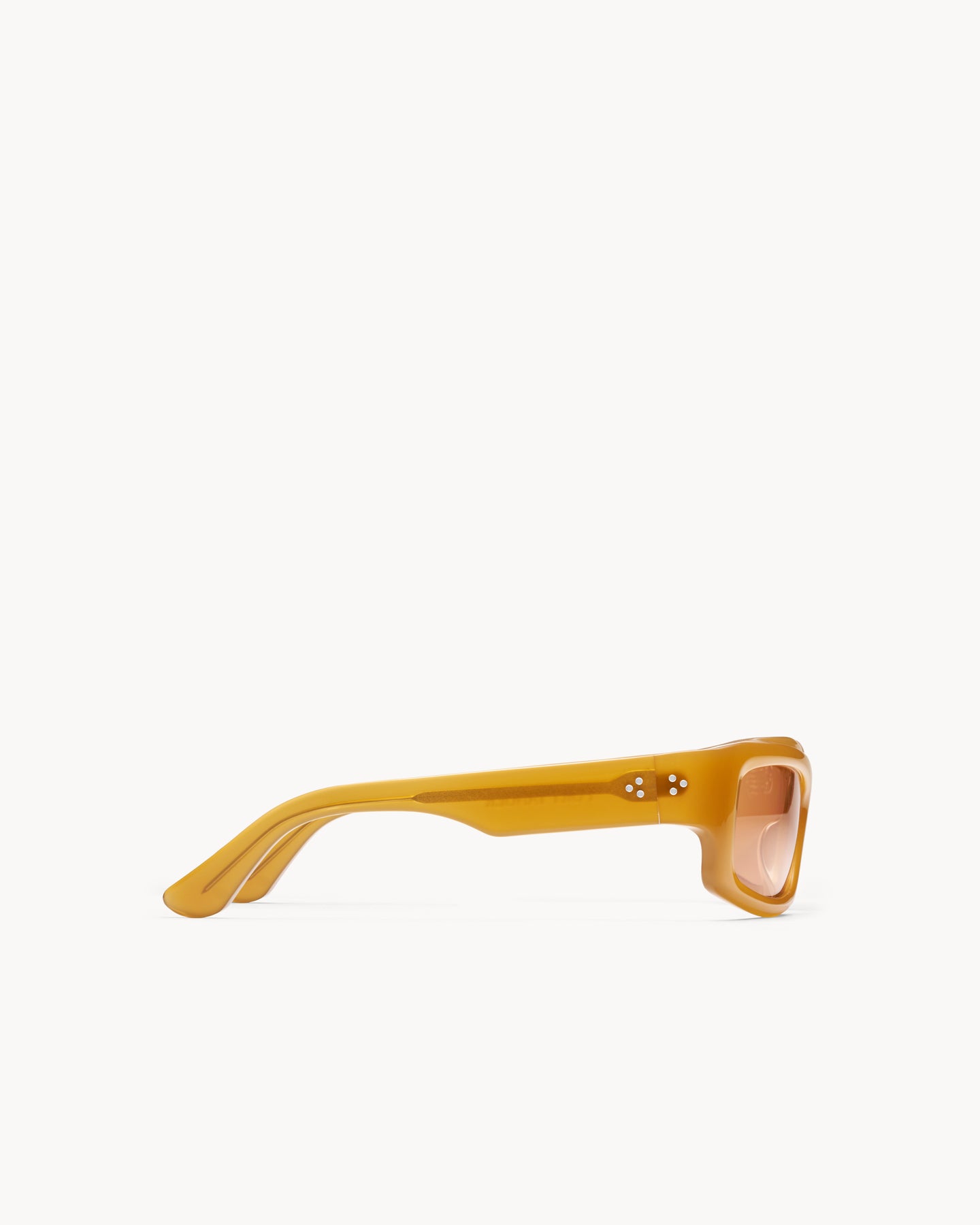 Port Tanger Addis Sunglasses in Yellow Ochra Acetate and Amber Lenses 4