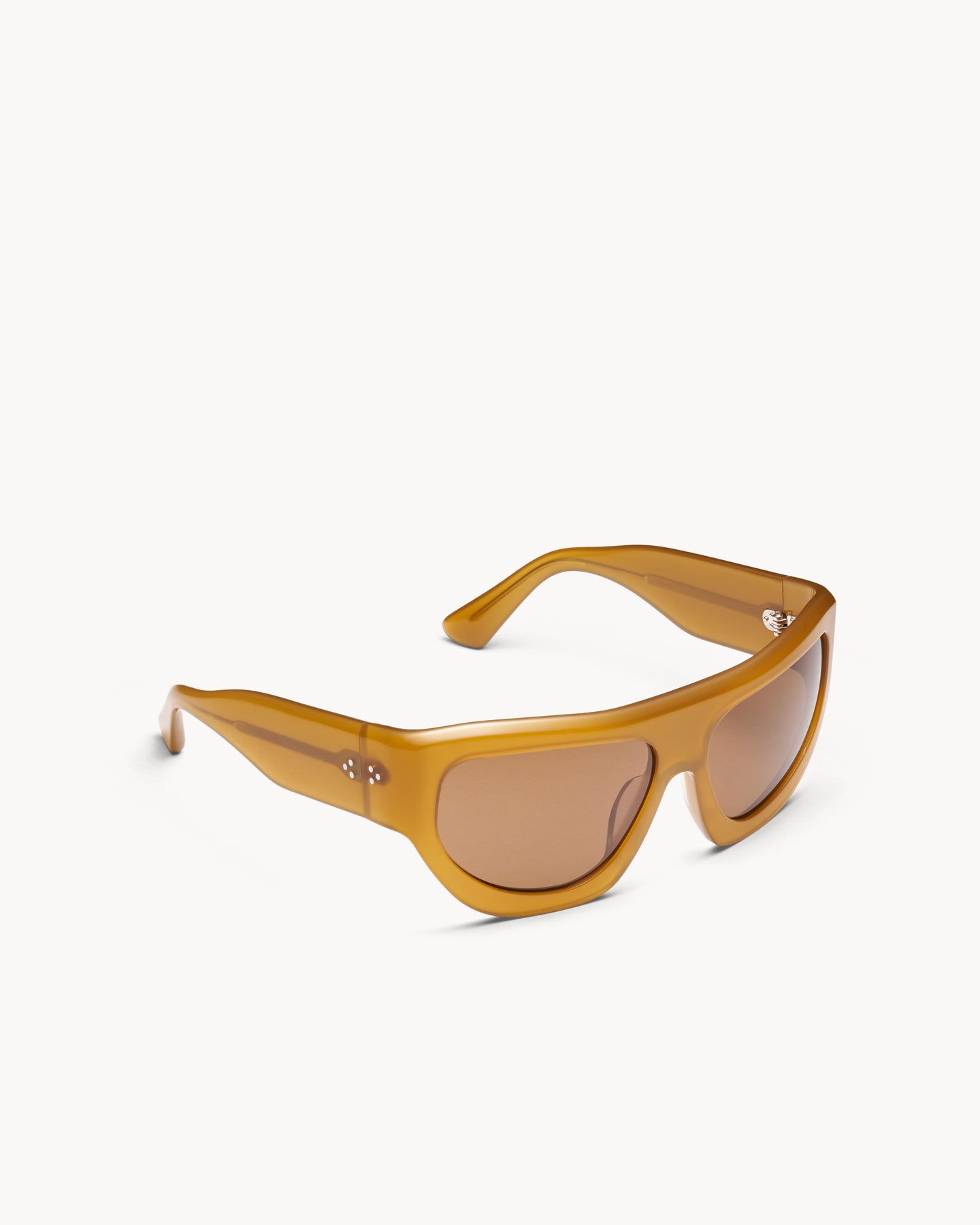 Port Tanger Dost Sunglasses in Yellow Ochra Acetate and Tobacco Lenses 2