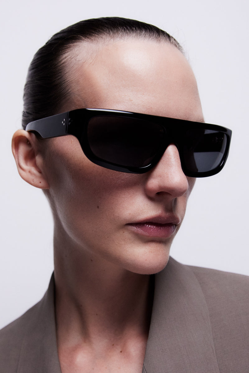 brunt REALIST TYPE-3 ブラック Bodi | Black Acetate | Black Lens | Port Tanger Sunglasses – Port