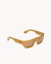 Port Tanger Bodi Sunglasses in Yellow Ochra Acetate and Tobacco Lenses 2
