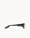 Port Tanger Ghaib Sunglasses in Black Acetate and Amber Lenses 4