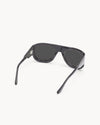Port Tanger Zia Sunglasses in Black Acetate and Black Lenses 3