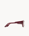 Port Tanger Zia Sunglasses in Carmesi Acetate and Alkakaw Lenses 4