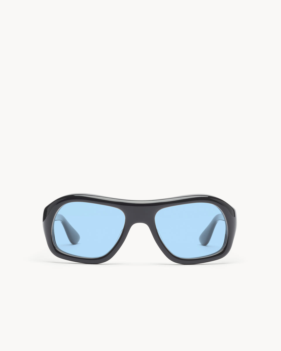 Gray | Black Acetate | Rif Blue Lens | Port Tanger