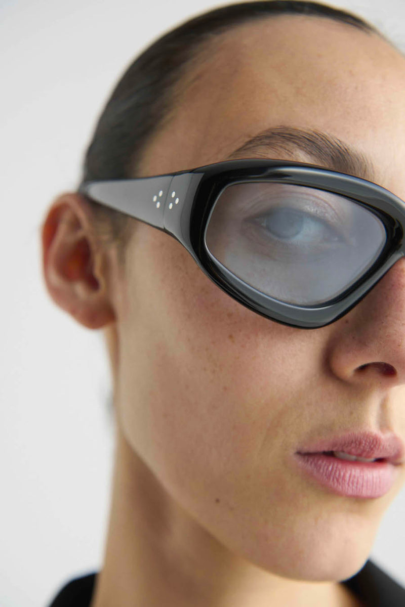 Irfan | Black Acetate | Rif Blue Lens | Port Tanger Sunglasses