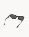 Port Tanger Hayya Sunglasses in Black Acetate and Black Lenses 3