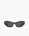 Port Tanger Hayya Sunglasses in Black Acetate and Black Lenses 1