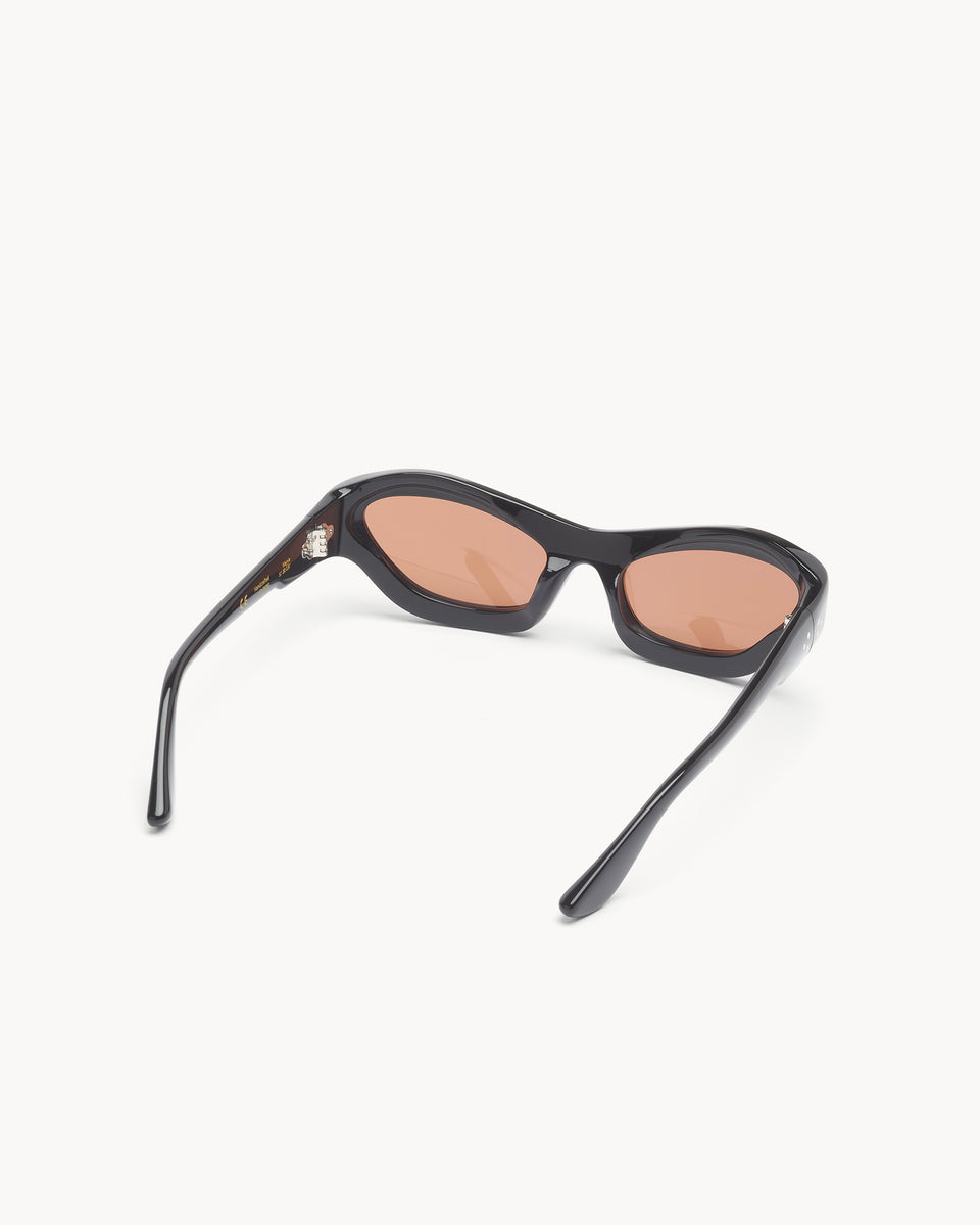 サングラス PORT TANGER FW25 (PT 5902 BLACKACETATETOBACCOLENS) Port Tanger Gambia Sunglasses - Black Acetate/Black Lens