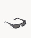 Port Tanger Daryan Sunglasses in Black Acetate and Black Lenses 2