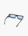 Port Tanger Daryan Sunglasses in Black Acetate and Rif Blue Lenses 3