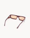 Port Tanger Daryan Sunglasses in Carmesi Acetate and Amber Lenses 3