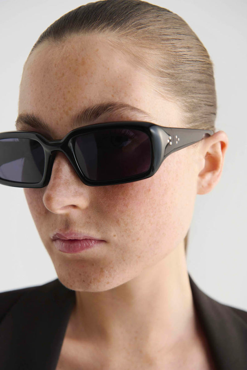 Mektoub | Black Acetate | Black Lens | Port Tanger Sunglasses