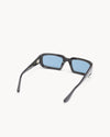 Port Tanger Mektoub Sunglasses in Black Acetate and Rif Blue Lenses 3