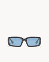 Port Tanger Mektoub Sunglasses in Black Acetate and Rif Blue Lenses 1
