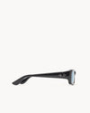 Port Tanger Mektoub Sunglasses in Black Acetate and Rif Blue Lenses 4