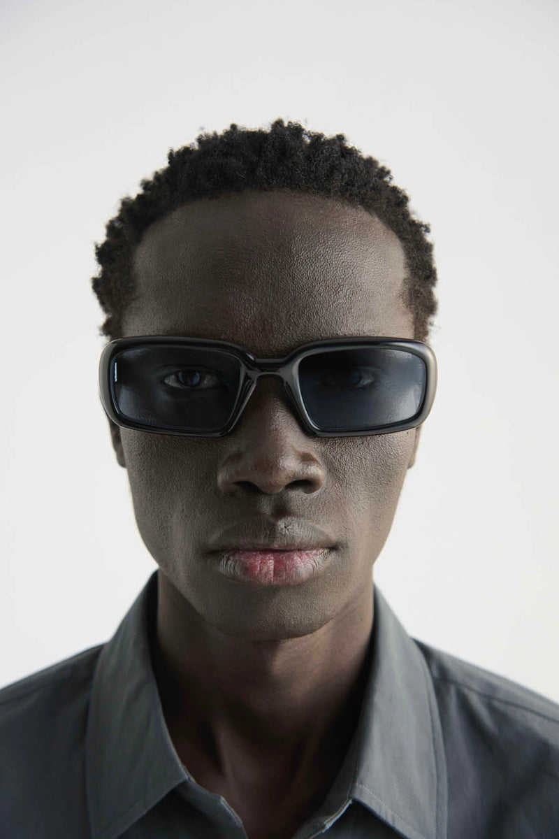 Mektoub | Black Acetate | Rif Blue Lens | Port Tanger Sunglasses