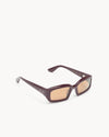 Port Tanger Mektoub Sunglasses in Carmesi Acetate and Amber Lenses 2