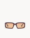 Port Tanger Mektoub Sunglasses in Carmesi Acetate and Amber Lenses 1