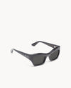 Port Tanger Ayreen Sunglasses in Black Acetate and Black Lenses 2
