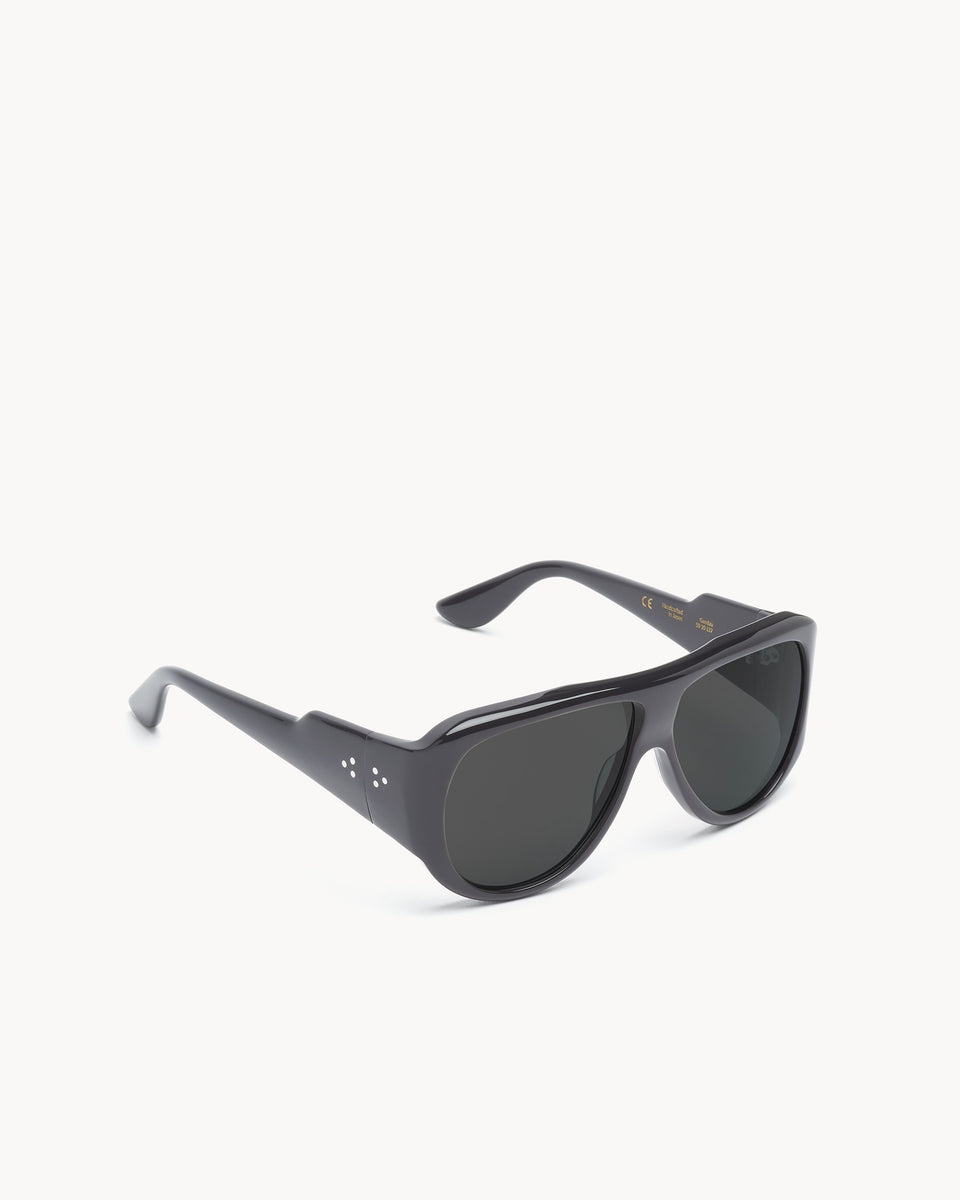 Gambia | Black Acetate | Black Lens | Port Tanger Sunglasses