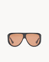 Port Tanger Gambia Sunglasses in Black Acetate and Tobacco Lenses 1