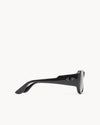 Port Tanger Gambia Sunglasses in Black Acetate and Tobacco Lenses 4